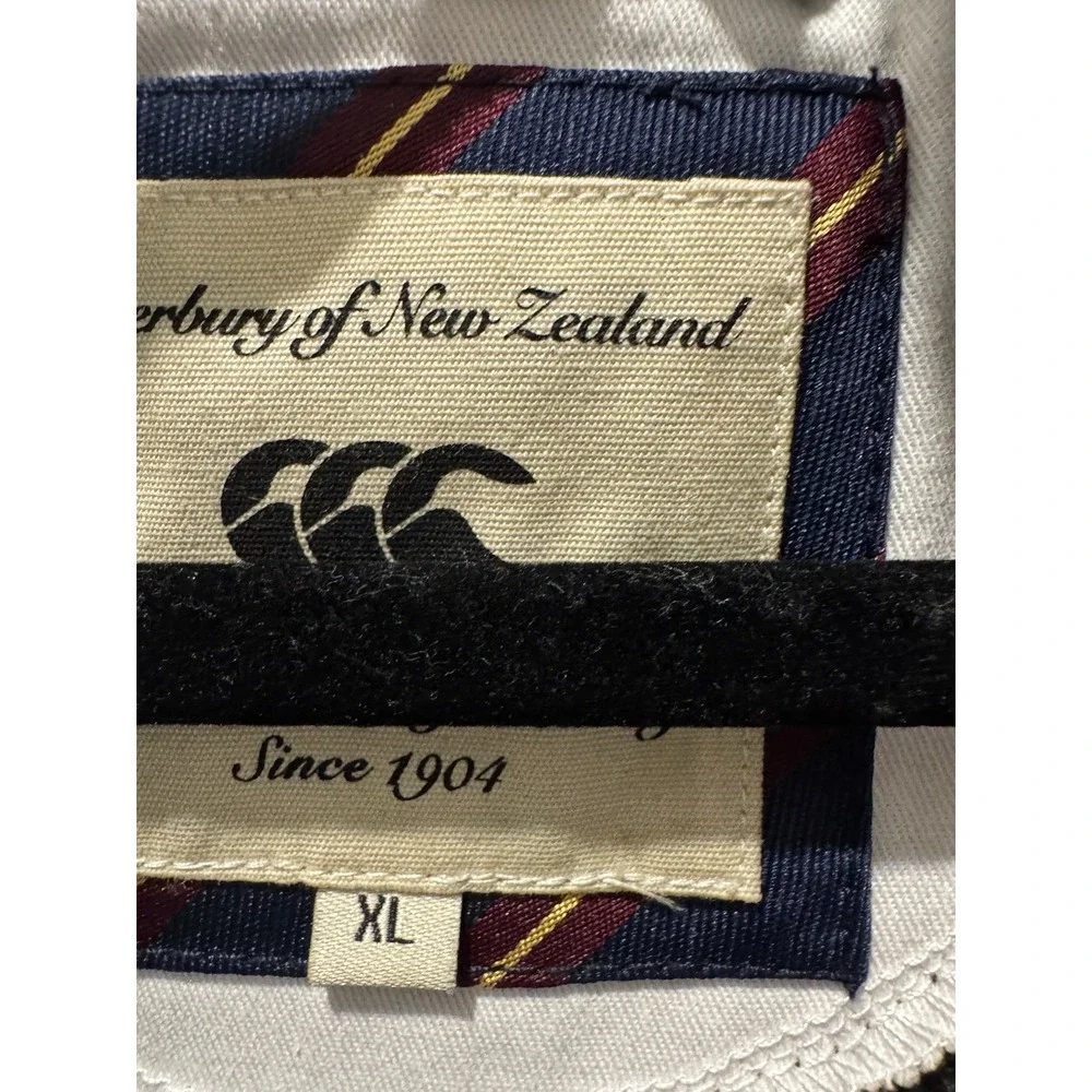 Canterbury of New Zealand Vintage Rugby Zippered Sweater Lambswool Size XL 90s